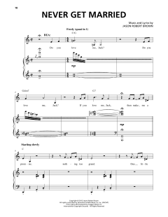 Never Get Married von Jason Robert Brown (Download) 