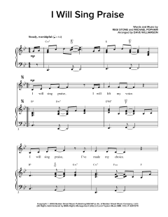 I Will Sing Praise von Michael D. Popham (Download) 