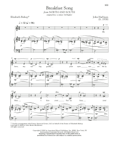 Breakfast Song von John Harbison (Download) 