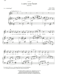 I Carry Your Heart von John Duke (Download) 