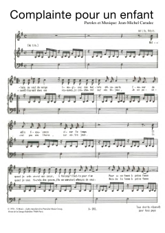 Complainte Pour Un Enfant von Jean-Michel Caradec (Download) 