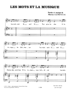 Les Mots Et La Musique von Martine Clemenceau (Download) 