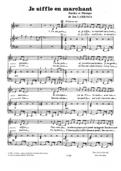 Je Siffle En Marchant von Jim Larriaga (Download) 