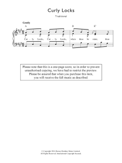 Curly Locks von Traditional (Download) 