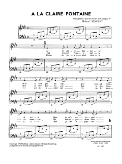 A La Claire Fontaine von Roland Vincent (Download) 