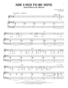 She Used To Be Mine von Sara Bareilles (Download) 