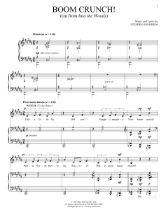 Boom Crunch von Stephen Sondheim (Download) 