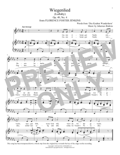 Wiegenlied (Lullaby) von Johannes Brahms (Download) 