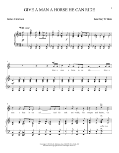 Give A Man A Horse He Can Ride von Geoffrey O'Hara (Download) 
