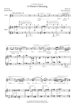 A Winter's Morning (for soprano and piano) von Thea Musgrave (Download) 