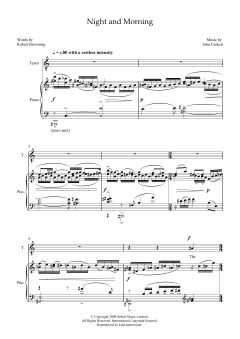 Night and Morning (for tenor and piano) von John Casken (Download) 