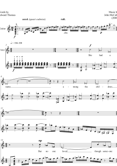 A Cat (for mezzo-soprano and guitar) von John McCabe (Download) 