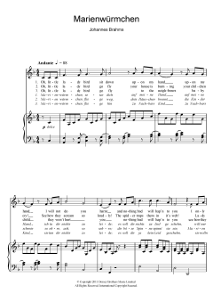 Marienwurmchen von Johannes Brahms (Download) 