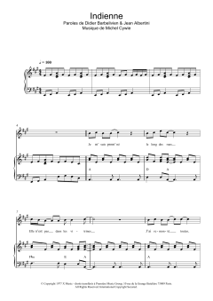 Indienne von Didier Barbelivien (Download) 