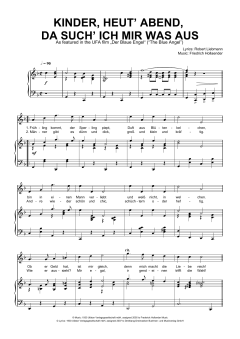 Kinder, Heut' Abend, Da Such' Ich Mir Was Aus von Robert Liebmann (Download) 