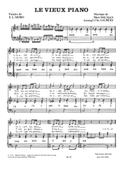 Le Vieux Piano von Mort Shuman (Download) 