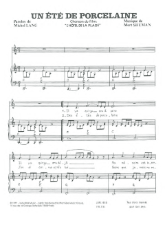 Un Ete De Porcelaine von Mort Shuman (Download) 