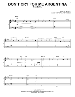 Don't Cry For Me Argentina von Madonna (Download) 