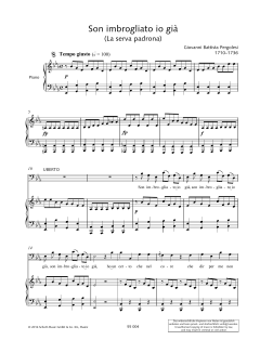 Son imbrogliato io già von Giovanni Battista Pergolesi (Download) 