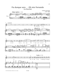 Fia dunque vero... Oh mio Fernando von Gaetano Donizetti (Download) 