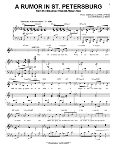 A Rumor In St. Petersburg von Lynn Ahrens (Download) 