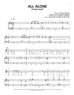 All Alone (Toute Seule) von Franz Waxman (Download) 