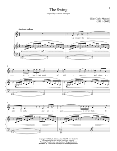 The Swing von Gian Carlo Menotti (Download) 
