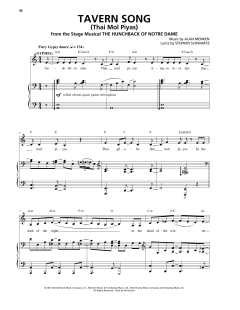 Tavern Song (Thai Mol Piyas) von Alan Menken (Download) 