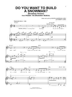 Do You Want To Build A Snowman? von Robert Lopez (Download) 