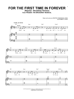 For The First Time In Forever (Reprise) von Robert Lopez (Download) 