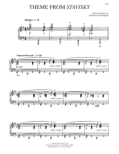 Theme From Stavisky von Stephen Sondheim (Download) 