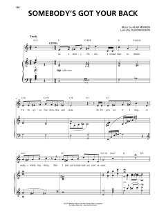 Somebody's Got Your Back von Alan Menken (Download) 