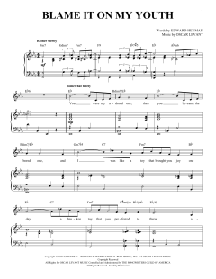 Blame It On My Youth von Oscar Levant (Download) 