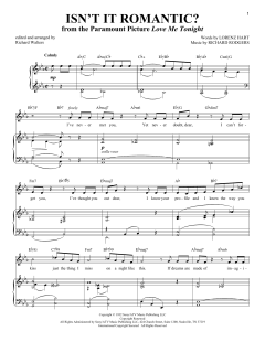Isn't It Romantic? von Lorenz Hart (Download) 