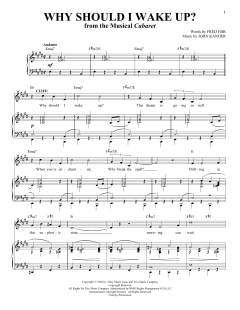 Why Should I Wake Up? von Fred Ebb (Download) 