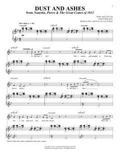 Dust And Ashes [Solo version] von Dave Malloy (Download) 