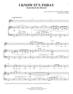 I Know It's Today von Jeanine Tesori (Download) 