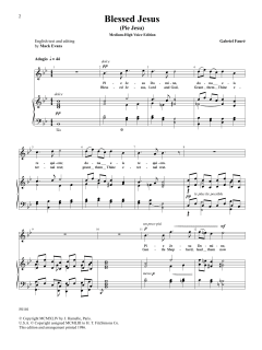 Blessed Jesus (Pie Jesu) (High Voice) (Download) 