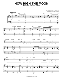 How High The Moon [Jazz version] von Morgan Lewis (Download) 