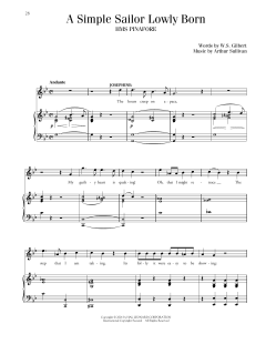 Simple Sailor, Lowly Born von William Schwenck Gilbert (Download) 