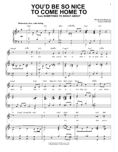 You'd Be So Nice To Come Home To [Jazz version] von Cole Porter (Download) 