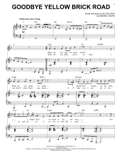 Goodbye Yellow Brick Road [Jazz version] von Elton John (Download) 