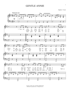 Gentle Annie von Stephen Collins Foster (Download) 