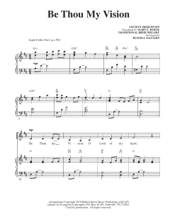 Be Thou My Vision von Traditional Irish Melody (Download) 