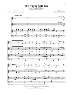The Wrong Note Rag von Adolph Green (Download) 