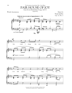 Fair House Of Joy von Roger Quilter (Download) 
