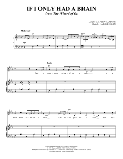 If I Only Had A Brain von Harold Arlen (Download) 
