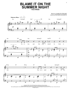 Blame It On The Summer Night von Charles Strouse (Download) 