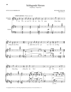 Schlagende Herzen (High Voice) von Richard Strauss (Download) 