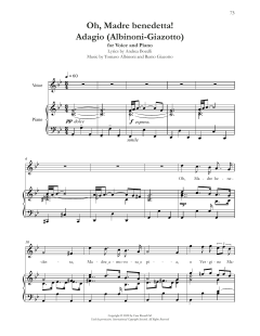 Oh, Madre Benedetta! (Adagio Di Albinoni) von Andrea Bocelli (Download) 